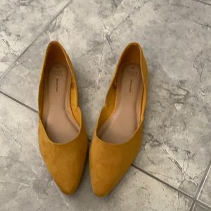 mustard yellow flats